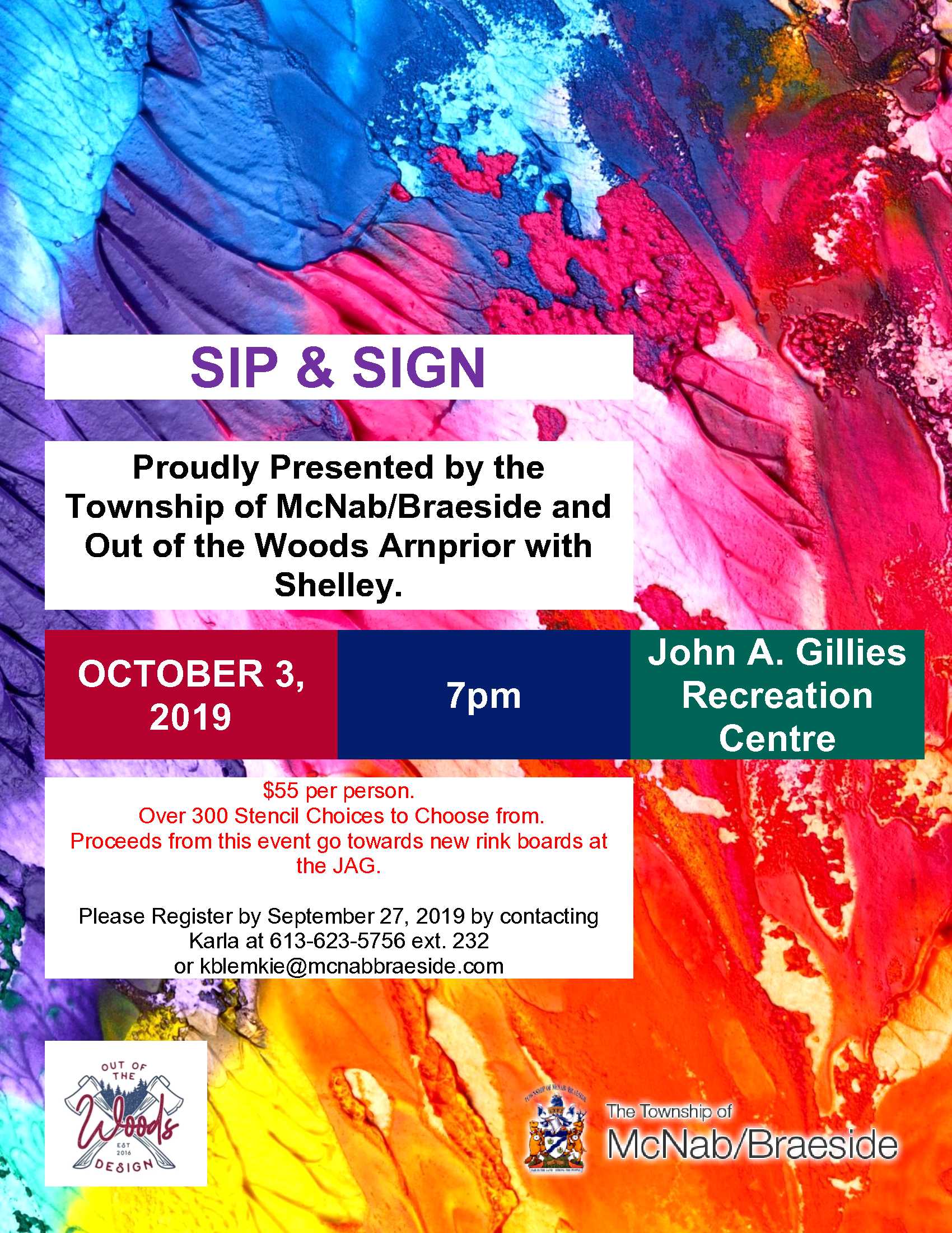 Sip & Sign The Township of McNab/Braeside